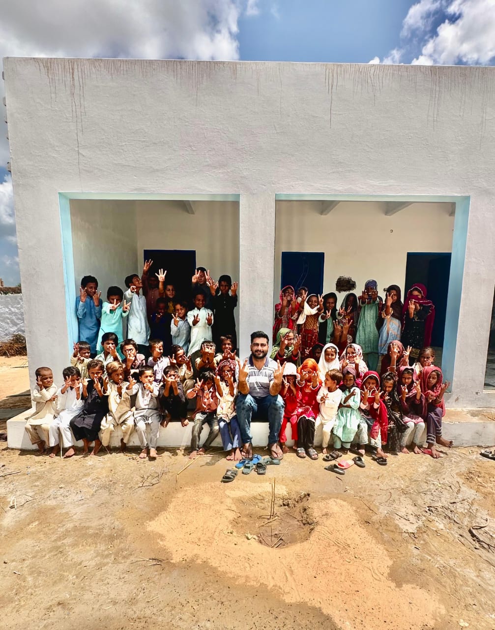 Group photo of students and staff